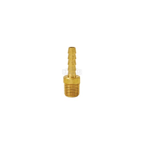 Dixon® 1020402CLF Hose Barb Fitting, 1/8 x 1/4 in Nominal, MNPT x Hose Barb End Style, Brass