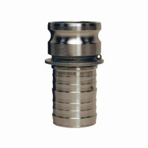 Dixon® 125-E-SS Boss-Lock™ Type E Cam and Groove Adapter, 1-1/4 in, Male Adapter x Hose Shank, 316 Stainless Steel, Domestic