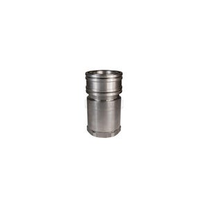 Dixon® 12HBF12-SS DQC H Industrial Interchange High Volume Female Coupler, 1-1/2-11 Nominal, Female BSPP, 316 Stainless Steel