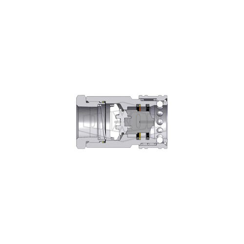Dixon® 12HOF10 DQC H Industrial Interchange High Volume Female Coupler, 1-5/8-12 Nominal, Female O-Ring Boss™ End Style, Steel