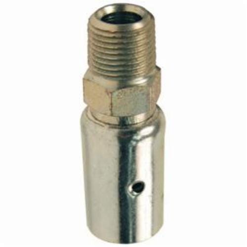 Dixon® 12P2 Holedall® Uni-Range External Swage Coupling, 3/4 in ID x 1-14/64 to 1-18/64 in OD Nominal, MNPT End Style, Carbon Steel, Domestic