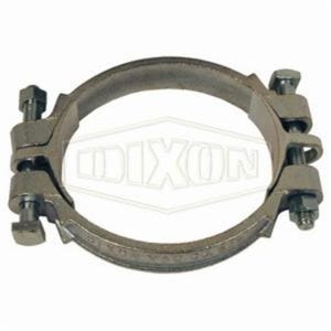 Dixon® 431 2-Bolt Clamp with Saddle, 3-50/64 to 4-4/64 in Nominal, Iron Band, Domestic