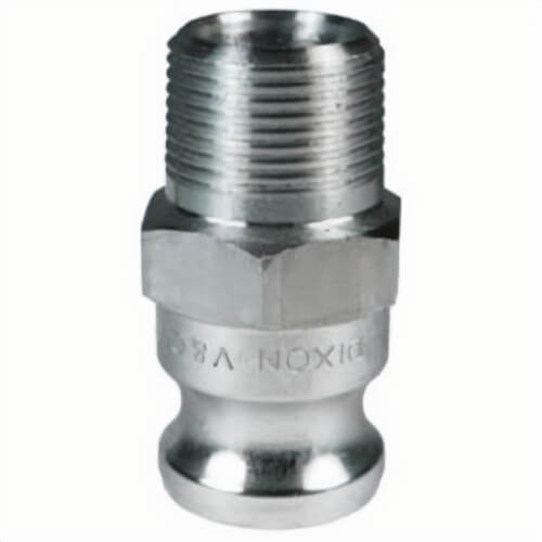 Dixon® 150-F-AL Boss-Lock™ Type F Cam & Groove Adapter, 1-1/2 in Nominal, Male Adapter x MNPT End Style, 356T6 Aluminum, Domestic