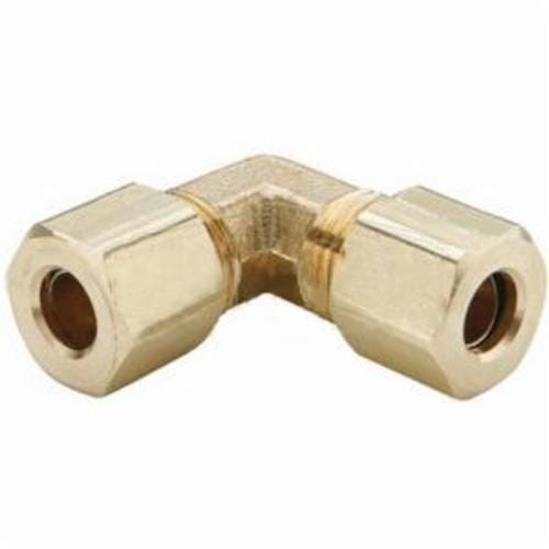 Dixon® 165C-04 The Right Connection Compression Union Elbow, 1/4 in x 7/16-24 Nominal, Tube x Straight End Style, Brass, Domestic