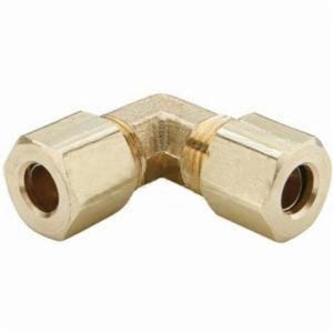 Dixon® 165C-04 The Right Connection Compression Union Elbow, 1/4 in x 7/16-24 Nominal, Tube x Straight End Style, Brass, Domestic