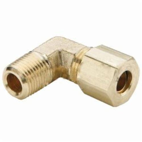 Dixon® 169C-0504 The Right Connection Tube-to-Pipe Elbow, 5/16 in x 1/4 in x 1/2-24 Nominal, Tube x Straight MPT End Style, Brass, Domestic