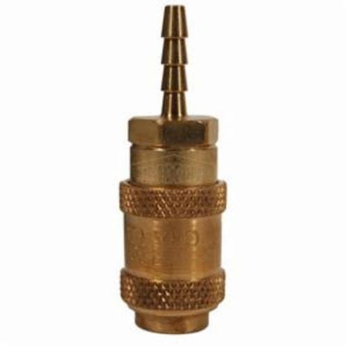 Dixon® 1AS1-B A Series Quick Connect Coupler, 1/8 in Nominal, Quick Connect Coupler x Hose Barb, 500 psi Pressure, Brass, Domestic