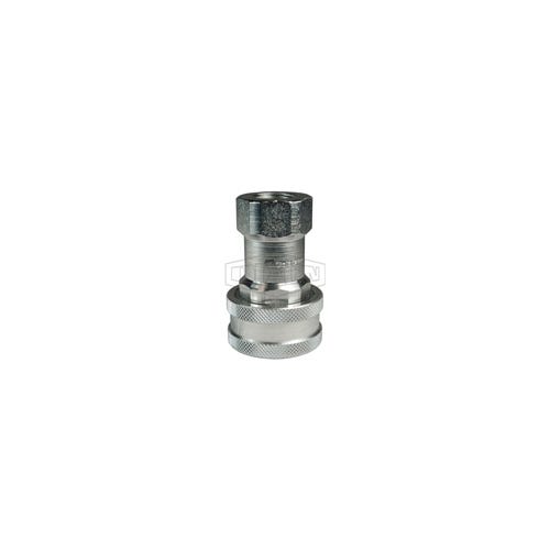 Dixon® 1HOF2 DQC H Industrial Interchange Poppet Valve Female Coupler, 7/16-20 Nominal, Female O-Ring Boss™ End Style, Steel