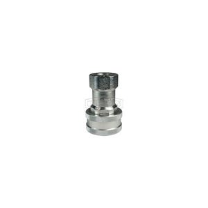 Dixon® 1HOF2 DQC H Industrial Interchange Poppet Valve Female Coupler, 7/16-20 Nominal, Female O-Ring Boss™ End Style, Steel