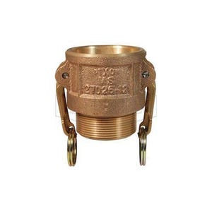Dixon® 200-B-BR Type B Cam and Groove Coupler, 2 in Nominal, Female Coupler x MNPT End Style, Brass