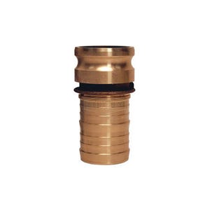 Dixon® 200-E-BR Boss-Lock™ Type E Cam and Groove Adapter, 2 in, Male Adapter x Hose Shank, Brass