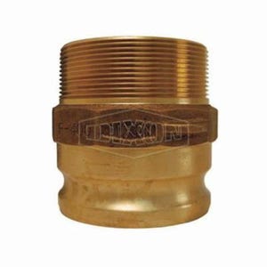 Dixon® 200-F-BR Boss-Lock™ Type F Cam and Groove Adapter, 2 in, Male Adapter x MNPT, Brass