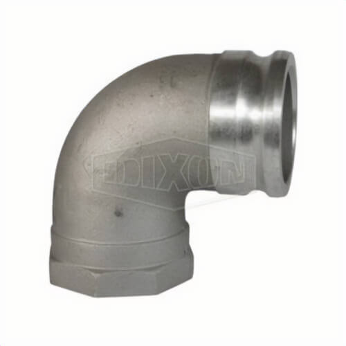 Dixon® 200A-90AL Type A 90°  Cam and Groove Elbow, 2 in, Male Adapter x FNPT, Aluminum, Domestic