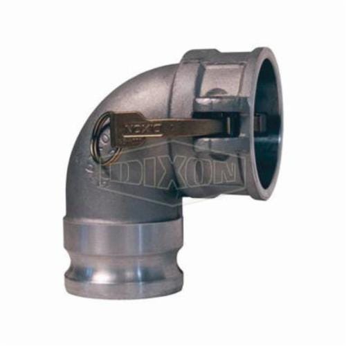 Dixon® 200DA-90AL 90°  Cam and Groove Elbow, 2 in, Male Adapter x Female Coupler, Aluminum, Domestic