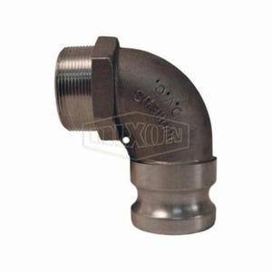 Dixon® 200F90AL Type F 90°  Cam and Groove Elbow, 2 in, Male Adapter x MNPT, Aluminum, Domestic