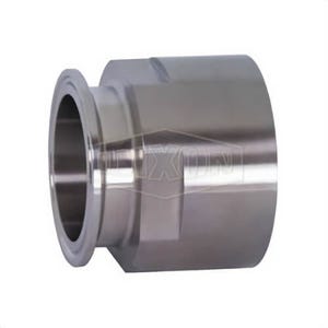 Dixon® Clamp Adapter, Fitting/Connector Type: Adapter, 3/4 x 1/2 in Nominal Size, Tube x FNPT, 316L Stainless Steel, 1-5/8 in L, Domestic