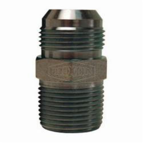 Dixon® 2404-4-2 Adapter, 7/16-20 x 1/8-27 Nominal, 37° Male JIC Flare x Male NPTF, Steel