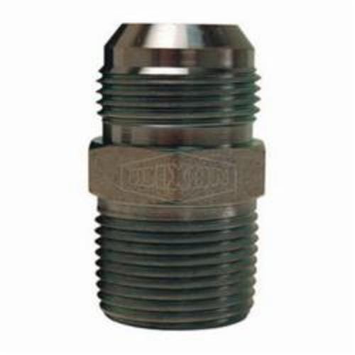 Dixon® 2404-4-4 Adapter, 7/16-20 x 1/4-18 Nominal, 37° Male JIC Flare x Male NPTF, Steel