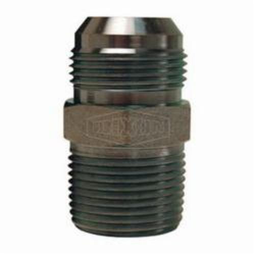 Dixon® 2404-4-6 Adapter, 7/16-20 x 3/8-18 Nominal, 37° Male JIC Flare x Male NPTF, Steel