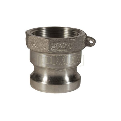 Dixon® 250-A-AL Boss-Lock™ Type A Cam and Groove Adapter, 2-1/2 in, Male Adapter x FNPT, Aluminum