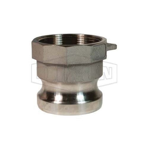 Dixon® 250-A-SS Boss-Lock™ Type A Cam and Groove Adapter, 2-1/2 in, Male Adapter x FNPT, 316 Stainless Steel