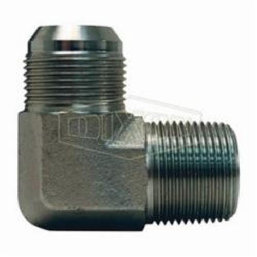 Dixon® 2501-8-4 Tube Elbow, 3/4-16 x 1/4-18 Nominal, 37° Male JIC Flare x Male NPTF, Steel