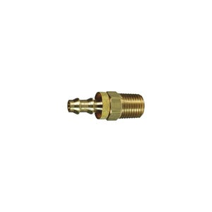 Dixon® 2721212CBC Hose Barb Fitting with Brass Cap, 3/4-14 x 3/4 in Nominal, MNPT x Push-On Hose Barb End Style, Brass