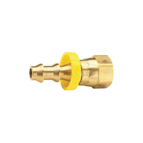 Dixon® 2870612C Hose Barb, 3/4-16 x 3/8 in Nominal, FUNF x Hose Barb, Brass, Domestic