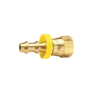 Dixon® 2870612C Hose Barb, 3/4-16 x 3/8 in Nominal, FUNF x Hose Barb, Brass, Domestic