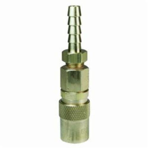 Dixon® 2CMS3-B DQC CM Industrial Mold Interchange Quick-Release Valved Coupler, 3/8 in Nominal, Barb End Style, Brass, Domestic