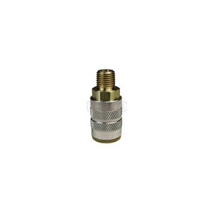 Dixon® 2FBM3-B Industrial Male Quick Disconnect Pneumatic Manual Coupler, 3/8-19 Nominal, Quick Disconnect Coupler x BSPT, Brass