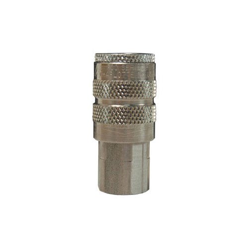 Dixon® 2FF2-S DF Series Industrial Female Quick Connect Coupler, 1/4-18 Nominal, Quick Disconnect Coupler x NPTF, 300 psi Pressure