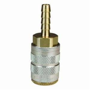 Dixon® 2FS3-B DQC DF Industrial Semi-Auto Pneumatic Coupler, 3/8 in Nominal, Coupler x Standard Barb End Style, Brass, Domestic