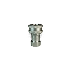 Dixon® 2HBF2-S DQC H Industrial Interchange Poppet Valve Female Coupler, 1/4-19 Nominal, Female BSPP, 303 Stainless Steel