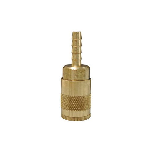 Dixon® 2JS2.5-B F Series Quick Connect Coupler, 1/4 in Nominal, Quick Connect Coupler x Hose Barb, 300 psi Pressure, Brass, Domestic