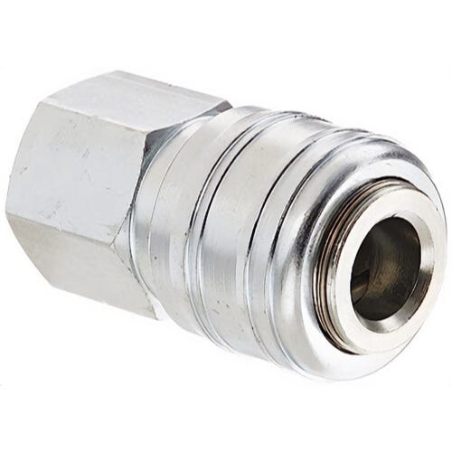 Dixon® 2MF2-PL 1/4 Aro Coup, 1/4 F-NPTF Steel/Brass