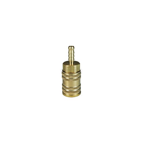 Dixon® 2MS2-B M Series ARO Quick Disconnect Pneumatic Coupler, 1/4 in Nominal, Quick Disconnect Coupler x Standard Hose Barb, 300 psi Pressure, Brass