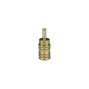 Dixon® 2MS3-B M Series ARO Quick Disconnect Pneumatic Coupler, 1/4 in Nominal, Quick Disconnect Coupler x Standard Hose Barb, 300 psi Pressure, Brass