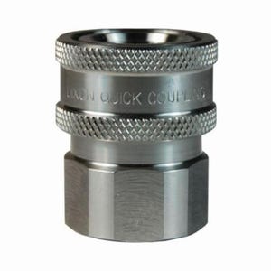 Dixon® 2VF2-SS-E V/Snap-Tite H/IH Unvalved Hydraulic Interchange Coupler, 1/4 in x 1/4-18 Nominal, Quick-Connect x FNPT/Buna-N
