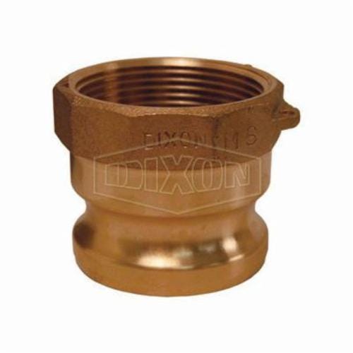 Dixon® 300-A-BR Boss-Lock™ Type A Cam and Groove Adapter, 3 in, Male Adapter x FNPT, Brass, Domestic