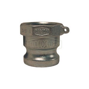Dixon® 300-A-PM Boss-Lock™ Type A Cam and Groove Adapter, 3 in, Male Adapter x FNPT, Malleable Iron