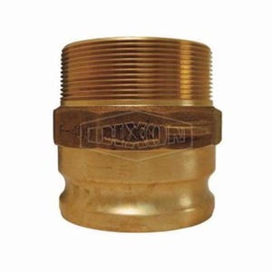 Dixon® 300-F-BR Boss-Lock™ Type F Cam and Groove Adapter, 3 in, Male Adapter x MNPT, Brass, Domestic
