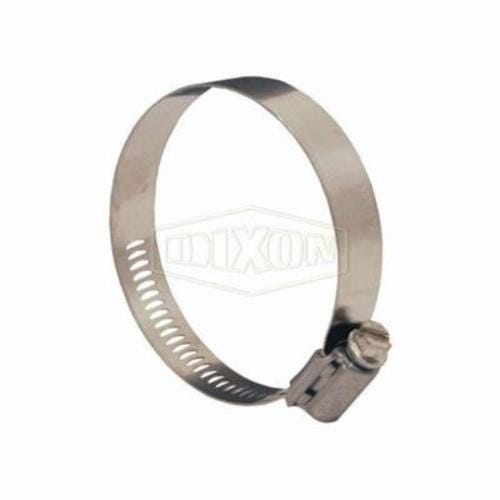 Dixon® Aero-Seal® 30060 Worm Gear Clamp, 3-20/64 to 4-16/64 in Clamp, Stainless Steel Band, 305 Stainless Steel Bolt, Domestic
