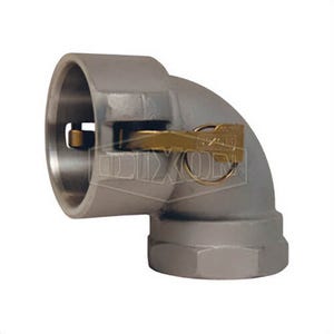 Dixon® 300D-90AL Type D 90°  Cam and Groove Elbow, 3 in, Female Coupler x FNPT, Aluminum