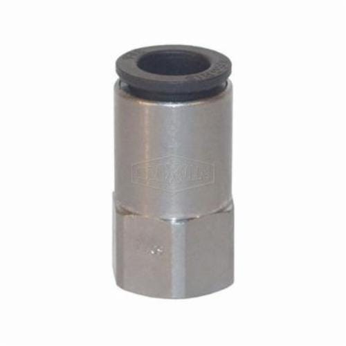 Legris by Dixon® 30146011 Push-In Connector, 1/8 x 3/8 in Nominal, FNPT x Tube, 290 psi Pressure, Brass/Nylon, Domestic