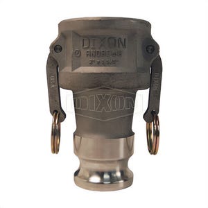 Dixon® 4030-DA-AL Type DA Cam and Groove Reducing Coupler, 4 x 3 in Nominal, Coupler x Adapter End Style, Aluminum, Domestic