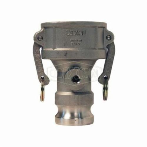 Dixon® 3020DAT25SS Type DA Cam and Groove Coupler with Port, 2 x 3 in Nominal, Coupler x Adapter End Style, 316 Stainless Steel, Domestic
