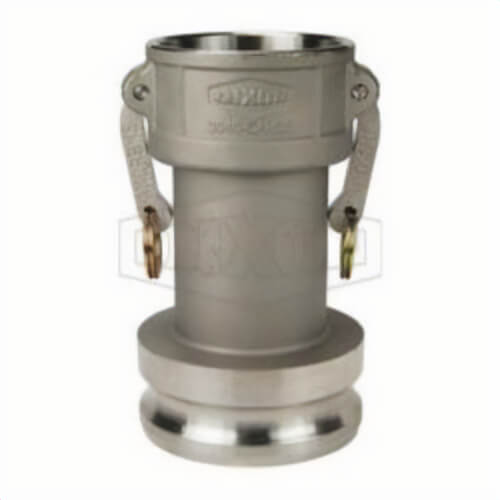 Dixon® 3040-DA-SS Type DA Cam and Groove Reducing Coupler, 4 x 3 in Nominal, Coupler x Adapter End Style, 316 Stainless Steel