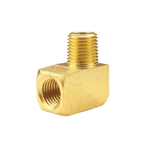 Dixon® 3040808C 90°  Street Elbow, 1/2 in Nominal, FNPT End Style, Brass, Domestic