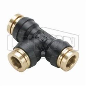Legris by Dixon® 31046200DOT Push-In Union Tee, 1/2 in Nominal, Tube, 250 psi Pressure, Brass, Domestic
